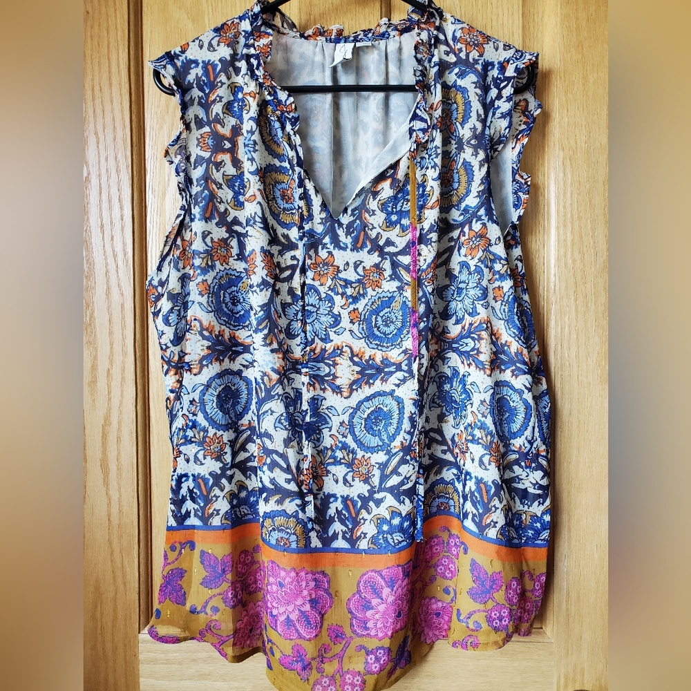 EUC Joie Floral Sleeveless Top